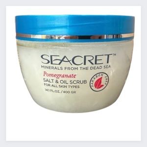 Seacret Salt & Oil Body Scrub Pomegranate 14.1oz 400g Minerals From The Dead Sea